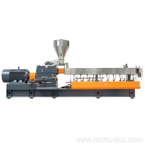 Plastic co-rotating twin screw extruder